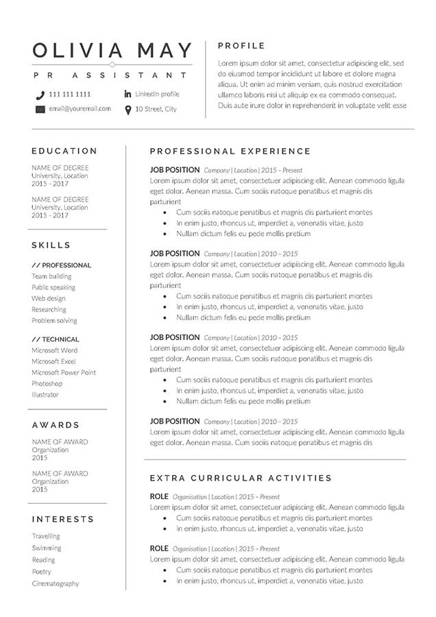 resume